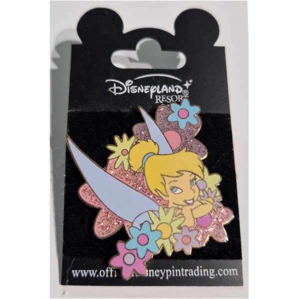 Pin s Fée Clochette Disneyland Paris Disney fleur paillettes